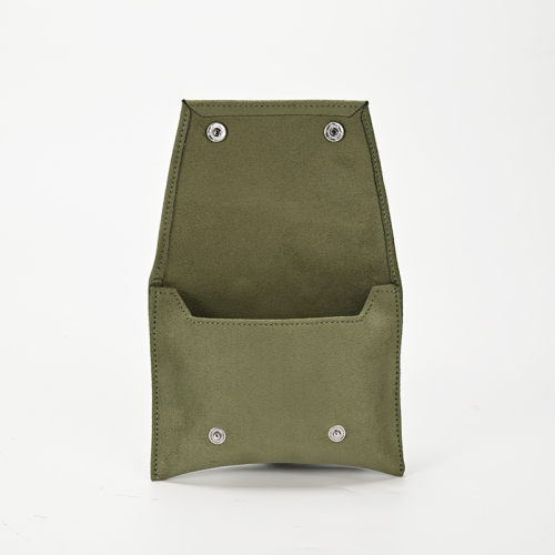 FANXI Custom Green Suede Jewelry Pouch