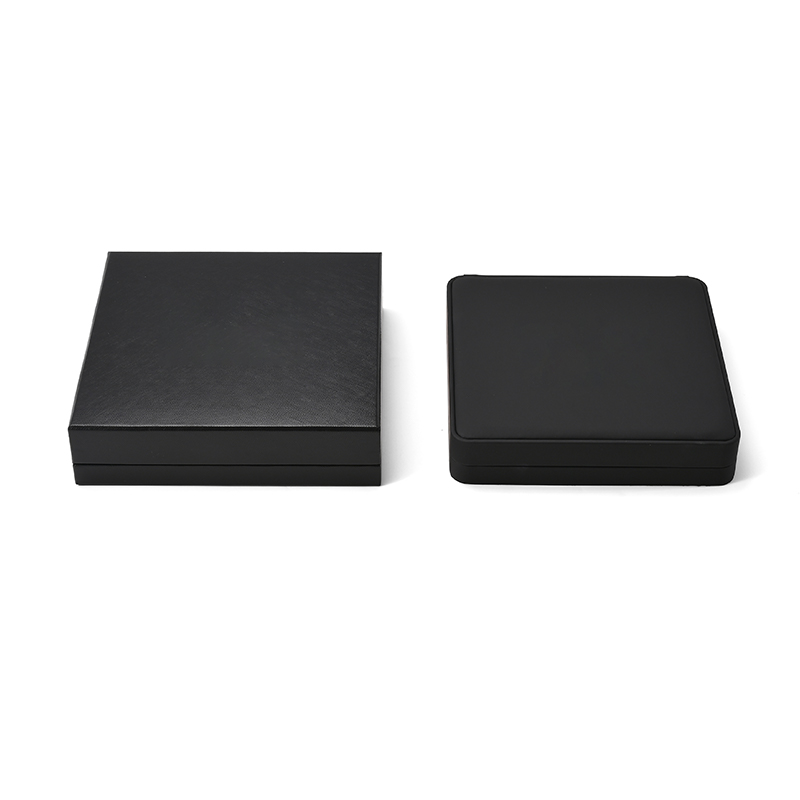 FANXI Custom Black PU Leather Microfiber Necklace Box