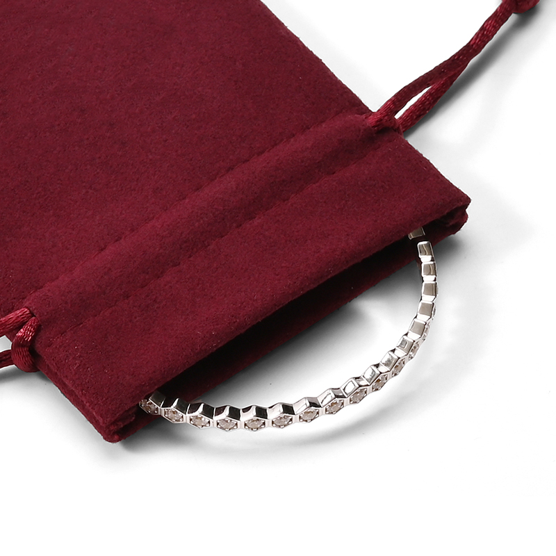 FANXI Custom Red Microfiber Jewelry Bag