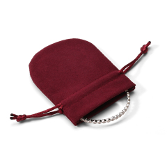 FANXI Custom Red Microfiber Jewelry Bag