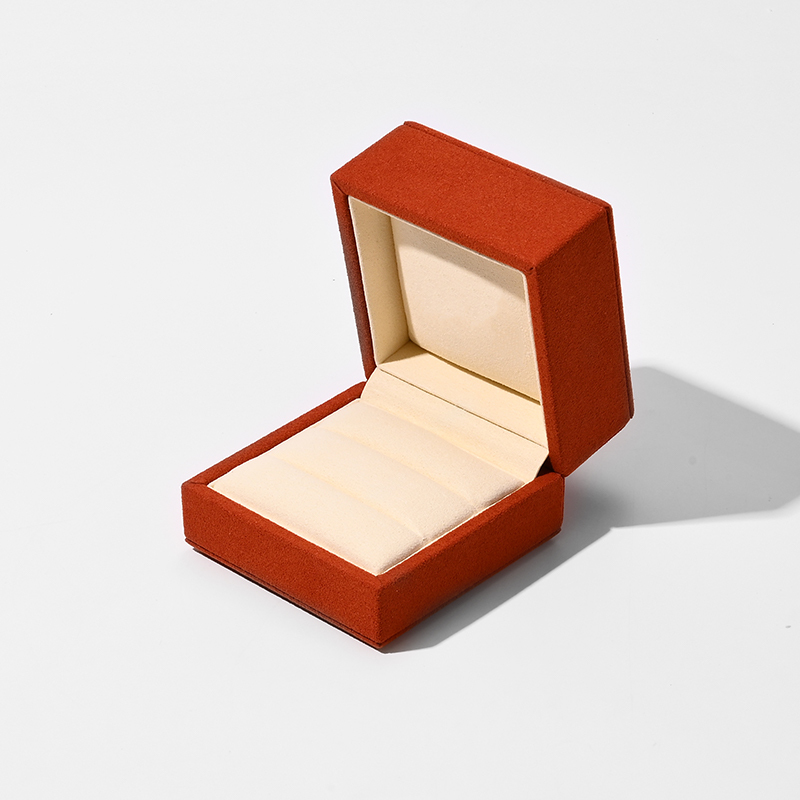 FANXI Custom Red Microfiber Ring Box