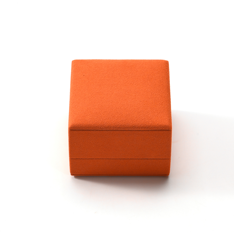 FANXI Custom Orange Microfiber Ring Box