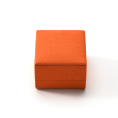 FANXI Custom Orange Microfiber Ring Box