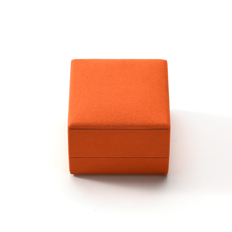 FANXI Custom Orange Microfiber Ring Box