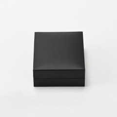 FANXI Custom Black Leatherette Paper Microfiber Ring Box