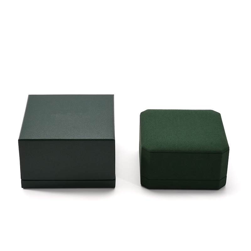 FANXI Custom Green Microfiber Ring Box
