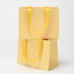 FANXI Custom Yellow Paper Jewelry Bag