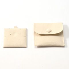 FANXI Custom Yellow Microfiber Jewelry Pouch