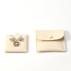 FANXI Custom Yellow Microfiber Jewelry Pouch