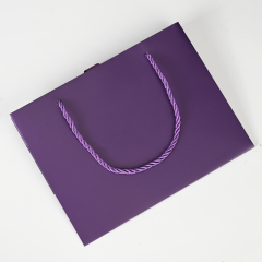 FANXI Custom Purple Paper Jewelry Bag