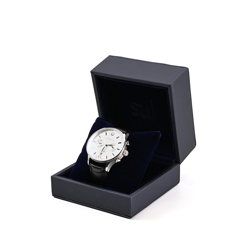 FANXI Custom Blue PU Leather Velvet Watch Box