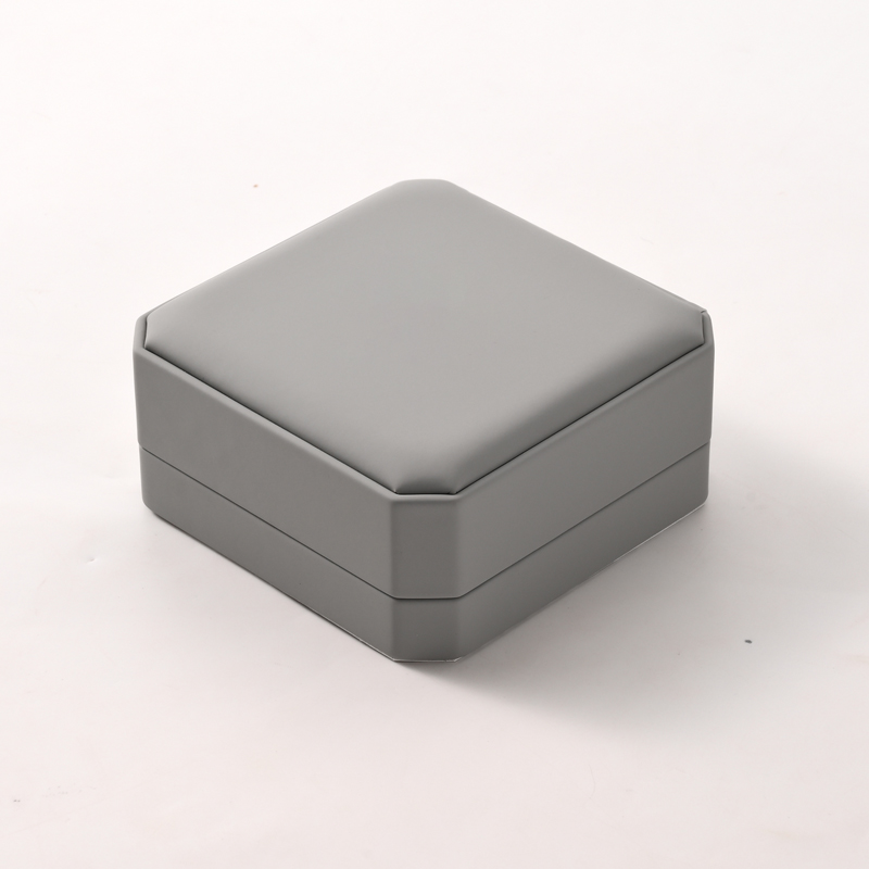 FANXI Custom Gray Microfiber PU Leather Bracelet Box