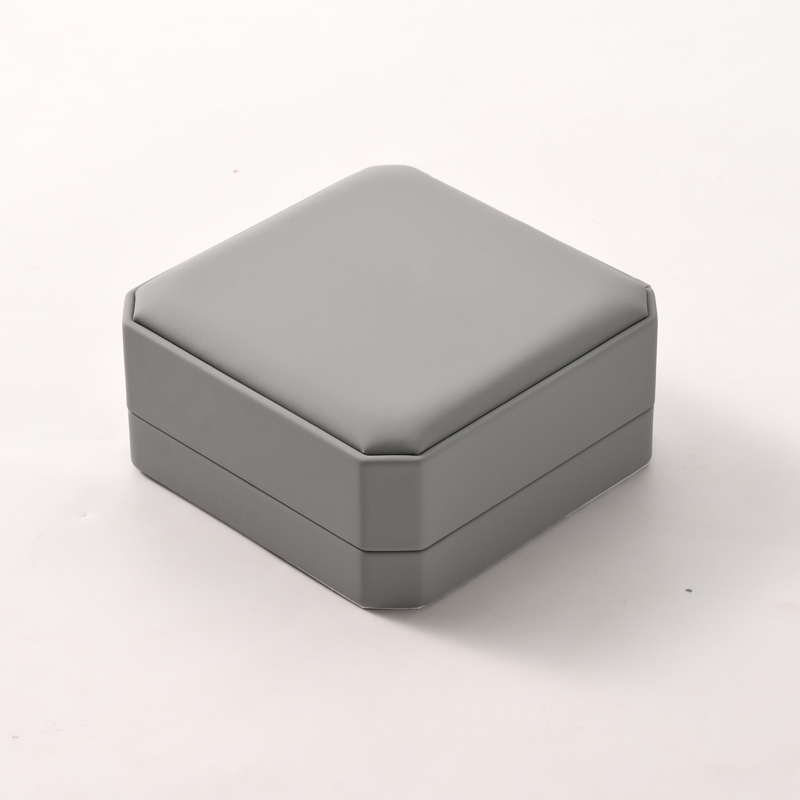 FANXI Custom Gray Microfiber PU Leather Bracelet Box