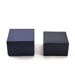 FANXI Custom Blue PU Leather Velvet Watch Box