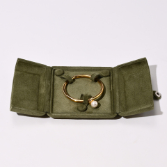 FANXI Custom Green Suede Bangle Box