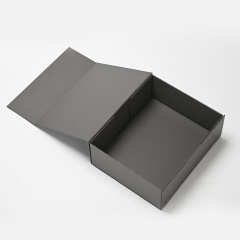 FANXI Custom Grey Leatherette Paper Magnet Box