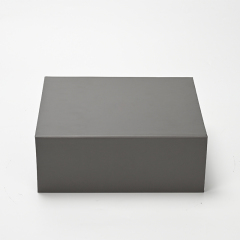 FANXI Custom Grey Leatherette Paper Magnet Box