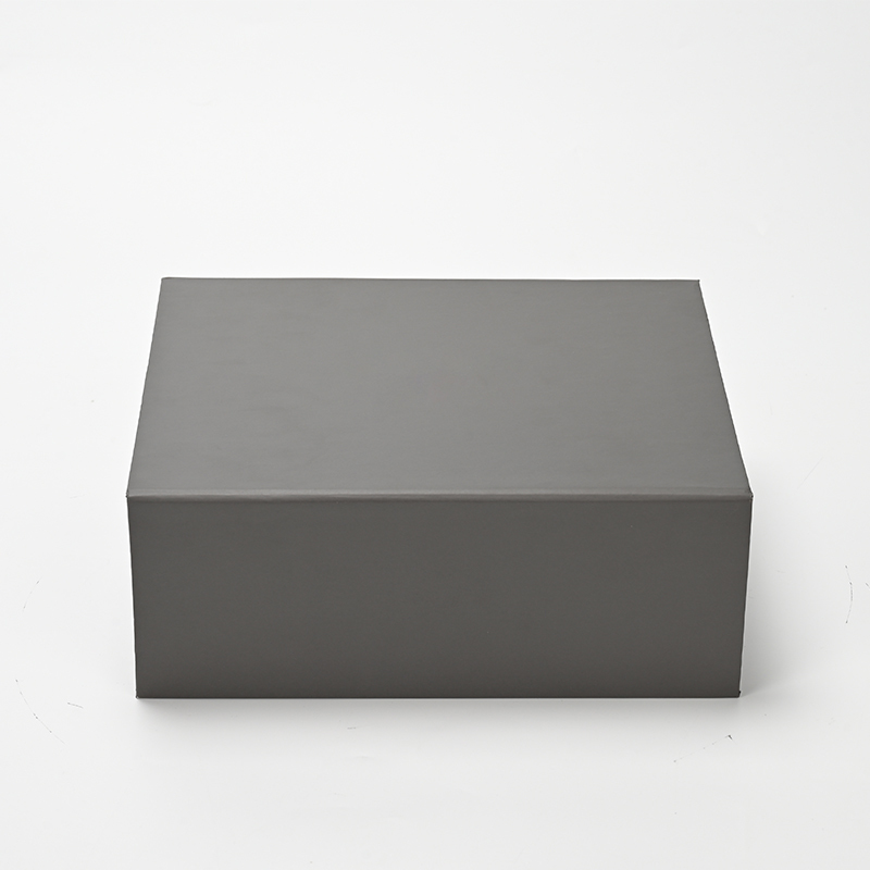 FANXI Custom Grey Leatherette Paper Magnet Box