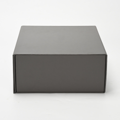 FANXI Custom Grey Leatherette Paper Magnet Box