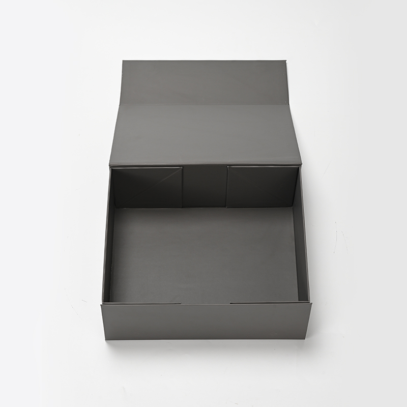 FANXI Custom Grey Leatherette Paper Magnet Box