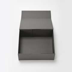 FANXI Custom Grey Leatherette Paper Magnet Box