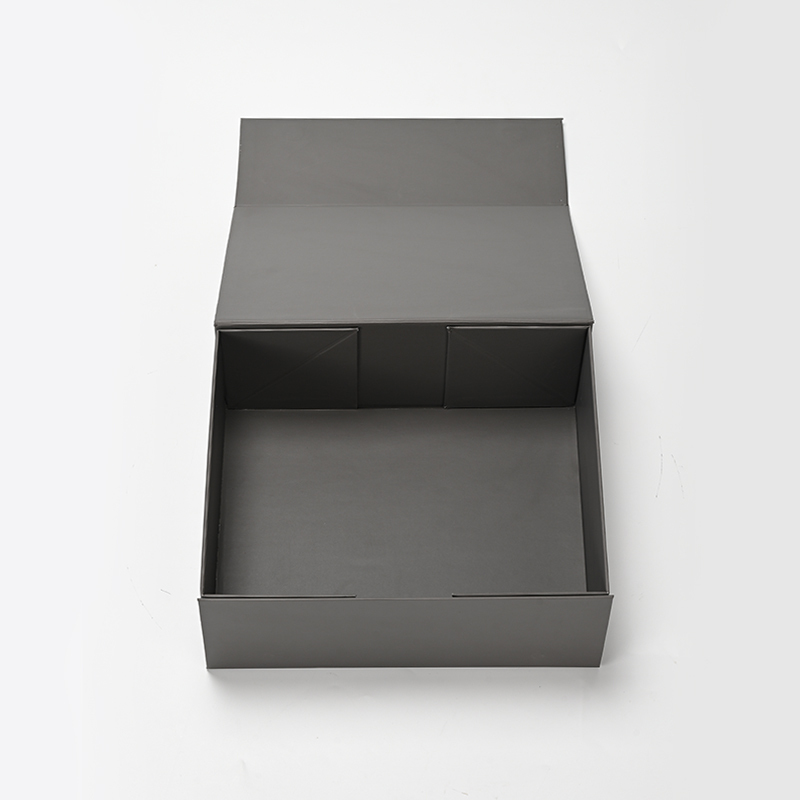 FANXI Custom Grey Leatherette Paper Magnet Box