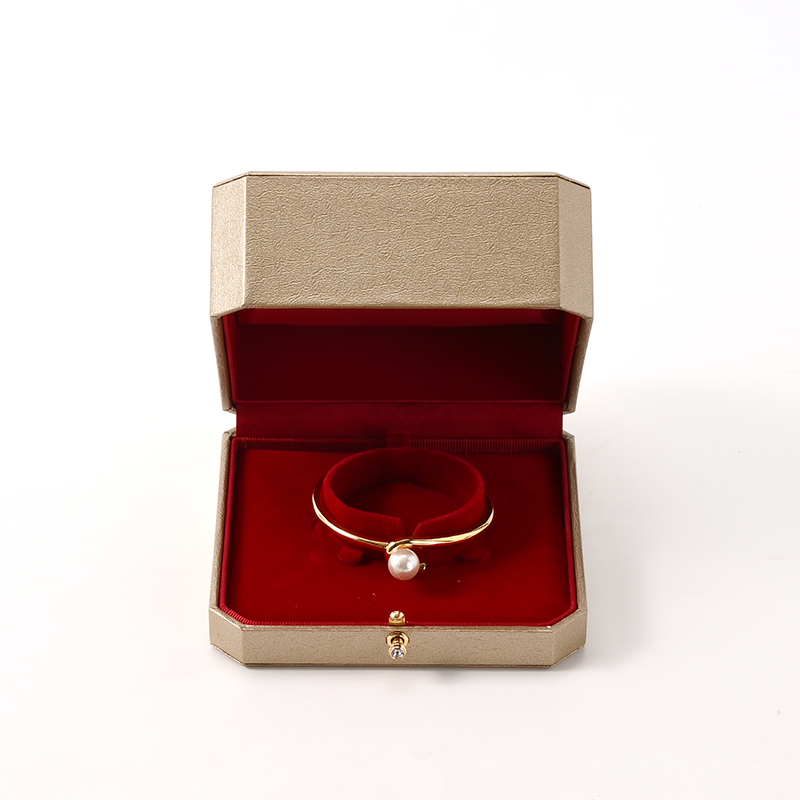 FANXI Custom Red Paper Velvet Bangle Box