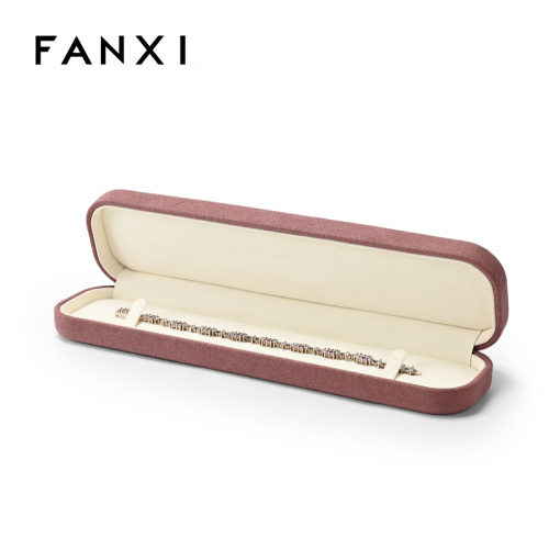 FANXI Custom Red Microfiber Bracelet Box