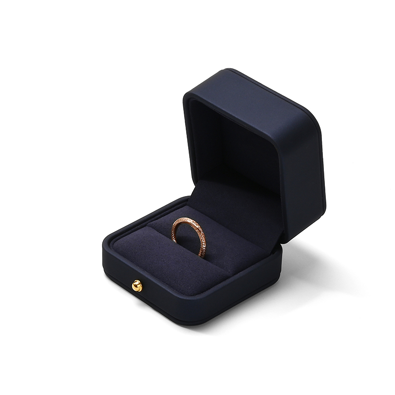 FANXI Custom Blue Microfiber Ring Box