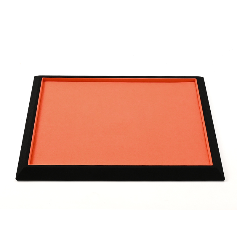FANXI Custom Orange Microfiber Jewelry Display Tray