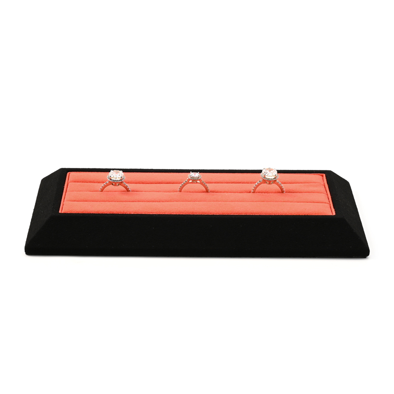FANXI Custom Orange Microfiber Jewelry Display Tray