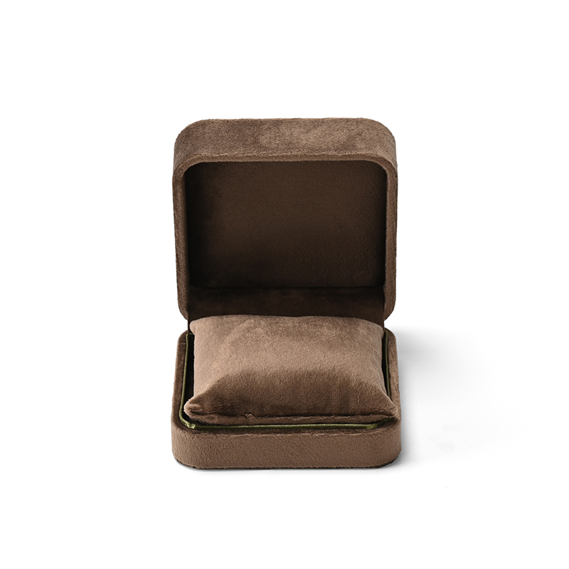FANXI Custom Brown Velvet Satin Bracelet Box