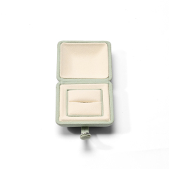 FANXI Custom Green Microfiber Ring Box