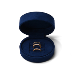 FANXI Custom Blue Suede Ring Box