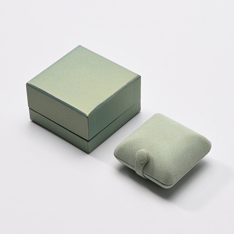 FANXI Custom Green Microfiber Ring Box