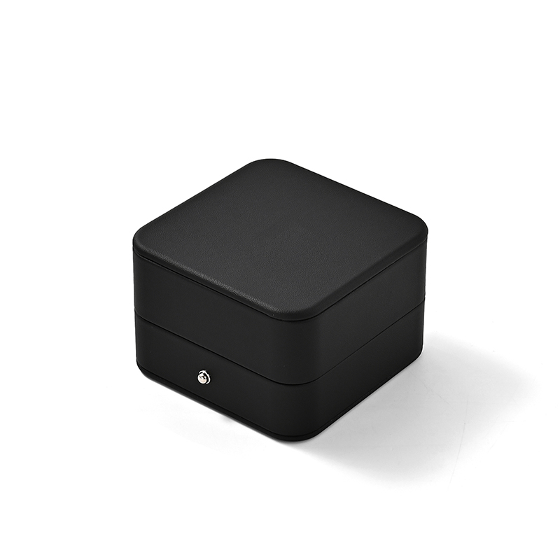 FANXI Custom Black PU Leather Velvet Pendant Box
