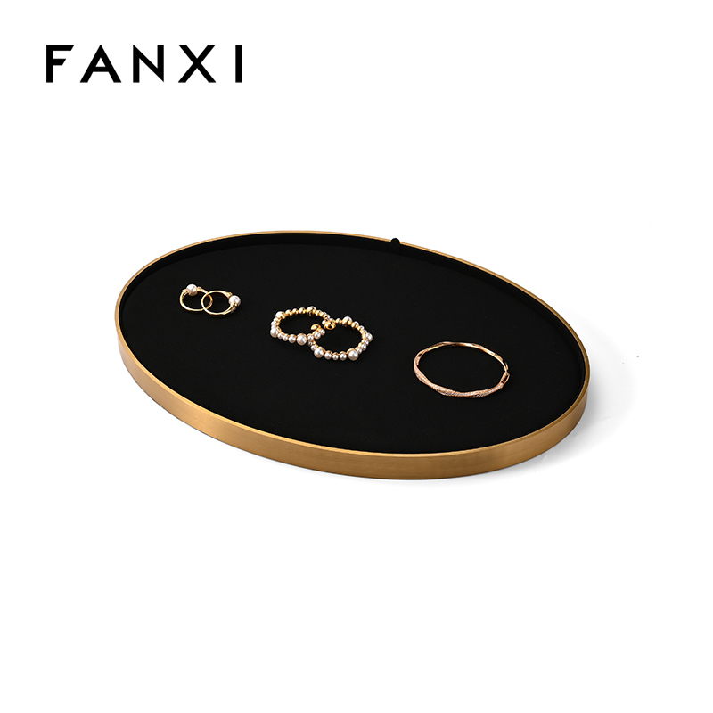 FANXI Custom Microfiber Metal Multiple Colors Jewelry Dish