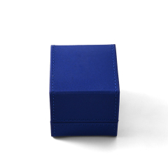 FANXI Custom Blue PU Leather Velvet Earring Box