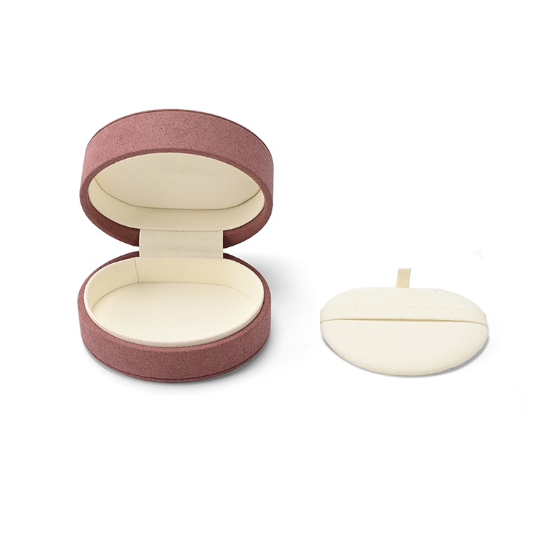 FANXI Custom Dusty Pink Microfiber Necklace Box