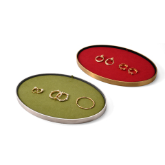FANXI Custom Microfiber Metal Multiple Colors Jewelry Dish