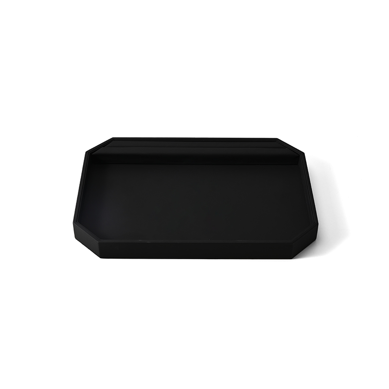 FANXI Custom Black PU Leather Jewelry Tray