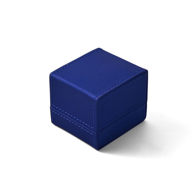 FANXI Custom Blue PU Leather Velvet Earring Box