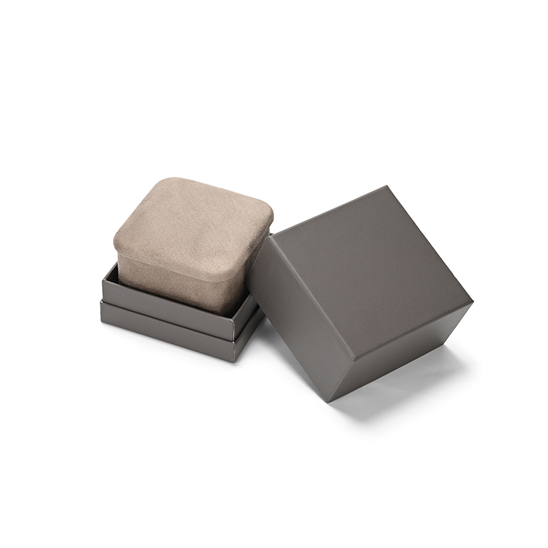 FANXI Custom Gray Suede Pendant Box