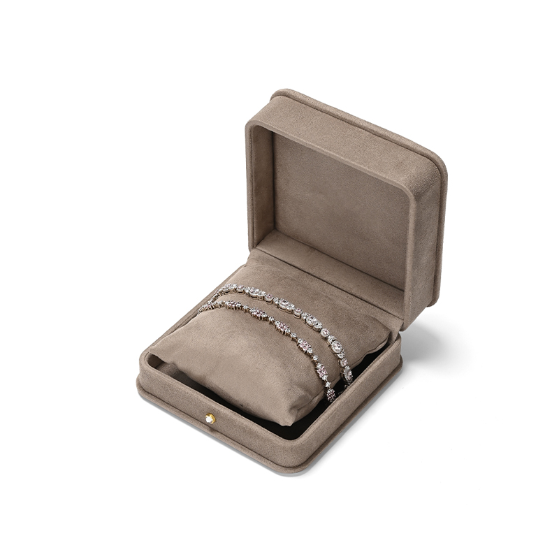 FANXI Custom Gray Suede Bangle Box