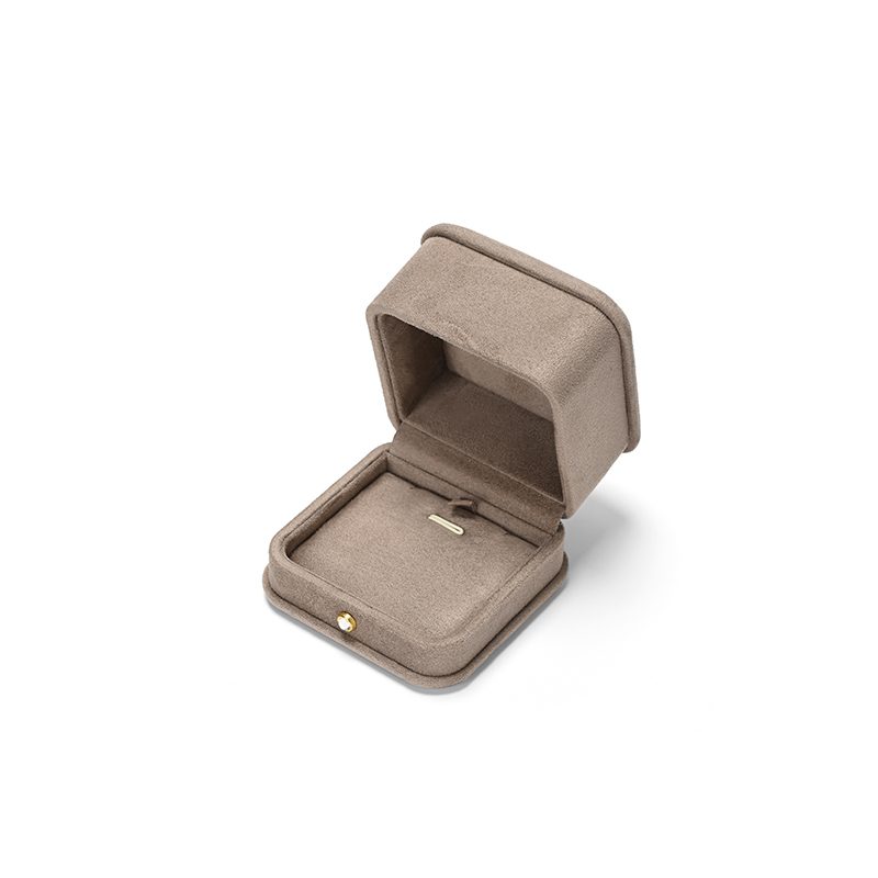 FANXI Custom Gray Suede Pendant Box