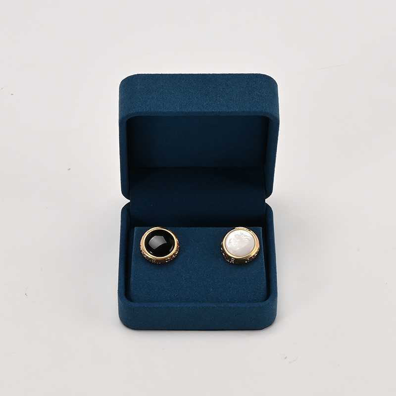 FANXI Custom Blue Microfiber Earring Box