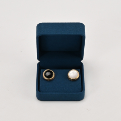 FANXI Custom Blue Microfiber Earring Box