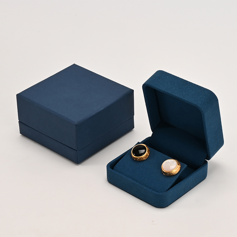 FANXI Custom Blue Microfiber Earring Box