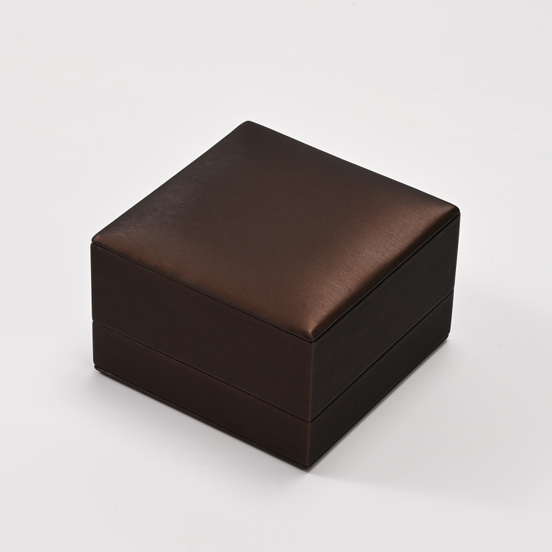 FANXI Custom Brown PU Leather Earring Pendant Box