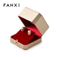 FANXI Custom Red Paper Velvet Jewelry Packaging Box